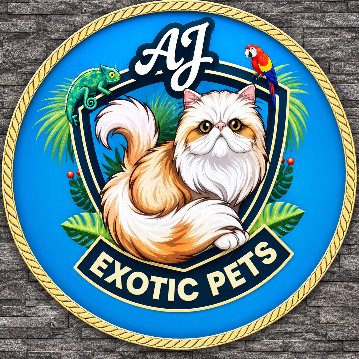 AJ Exotic Pets logo